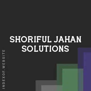 Shoriful Jahan Solutions | Indexof