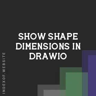How to Show Shape Dimensions in Draw.io (diagrams.net)