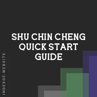Shu-chin Cheng Quick Start Guide | Indexof