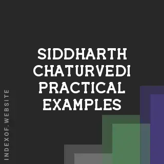 Siddharth Chaturvedi Practical Examples | Indexof
