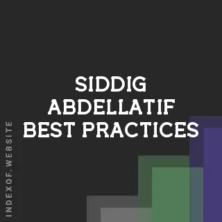 Siddig Abdellatif Best Practices | Indexof