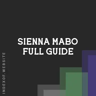 Sienna Mabo Full Guide | Indexof