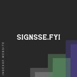 signsse.fyi by Anna Helgason site -  Indexof