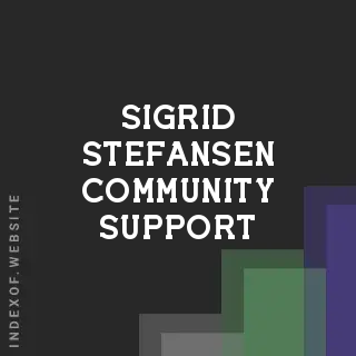 Sigrid Stefansen Community Support | Indexof