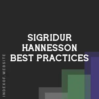 Sigridur Hannesson Best Practices | Indexof