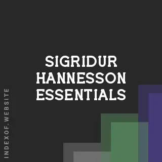 Sigridur Hannesson Essentials | Indexof