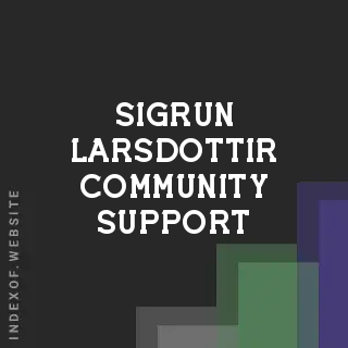 Sigrun Larsdottir Community Support | Indexof