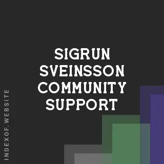Sigrun Sveinsson Community Support | Indexof