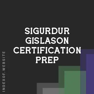 Sigurdur Gislason Certification Prep | Indexof