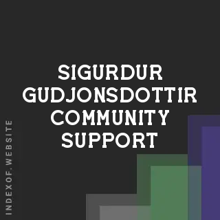 Sigurdur Gudjonsdottir Community Support | Indexof