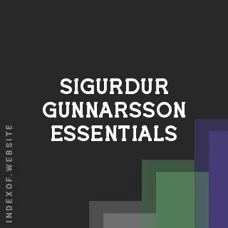 Sigurdur Gunnarsson Essentials | Indexof