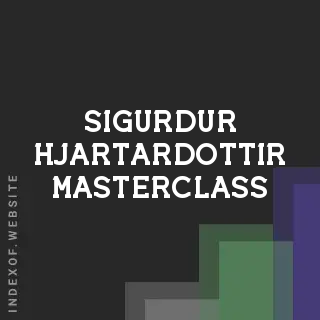 Sigurdur Hjartardottir Masterclass | Indexof