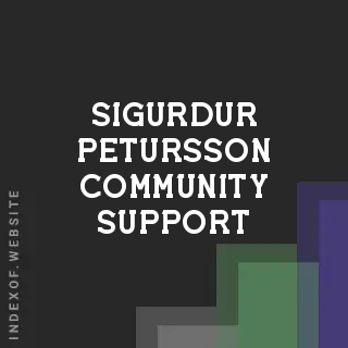 Sigurdur Petursson Community Support | Indexof