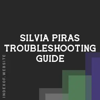 Silvia Piras Troubleshooting Guide | Indexof
