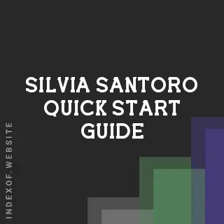 Silvia Santoro Quick Start Guide | Indexof