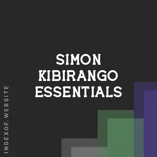 Simon Kibirango Essentials | Indexof
