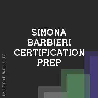 Simona Barbieri Certification Prep | Indexof