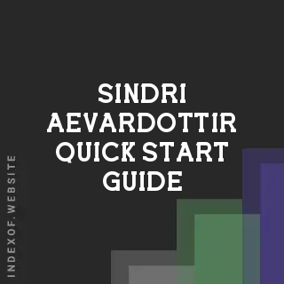 Sindri Aevardottir Quick Start Guide | Indexof