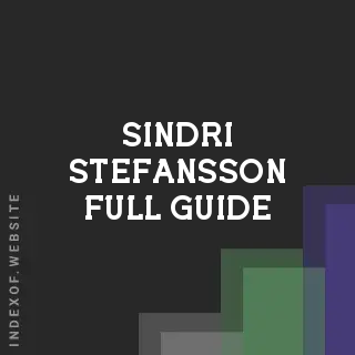 Sindri Stefansson Full Guide | Indexof