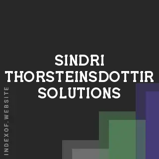 Sindri Thorsteinsdottir Solutions | Indexof