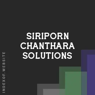 Siriporn Chanthara Solutions | Indexof
