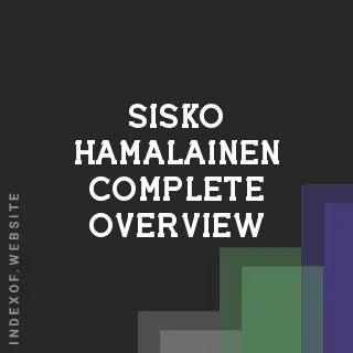 Sisko Hamalainen Complete Overview | Indexof