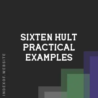 Sixten Hult Practical Examples | Indexof