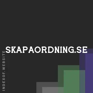 skapaordning.se by Saira Sen site -  Indexof