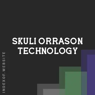 Skuli Orrason Technology | Indexof