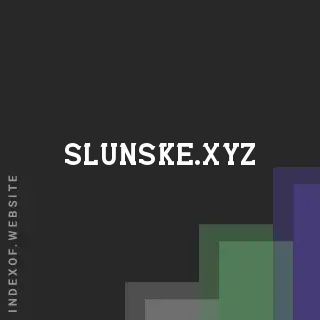 slunske.xyz by Sebastian Jones site -  Indexof