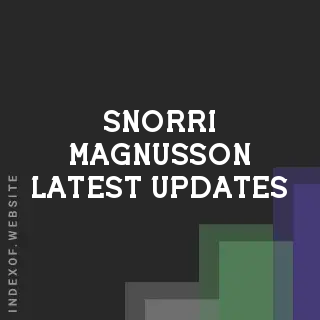 Snorri Magnusson Latest Updates | Indexof