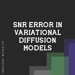 Clarifying the SNR Error in Variational Diffusion Models (Kingma et al.)