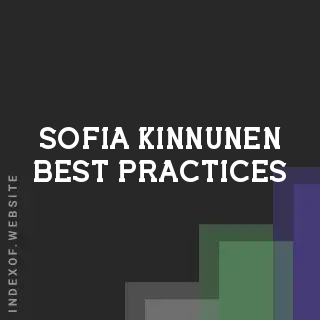 Sofia Kinnunen Best Practices | Indexof