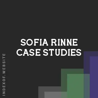 Sofia Rinne Case Studies | Indexof