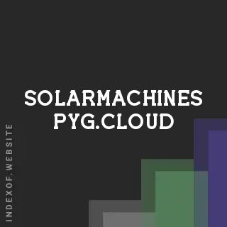 solarmachines-pyg.cloud by Yuda Sinaga site -  Indexof