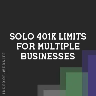 Solo 401(k) Limits for Multiple Businesses: 2026 Compliance Guide