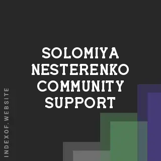Solomiya Nesterenko Community Support | Indexof