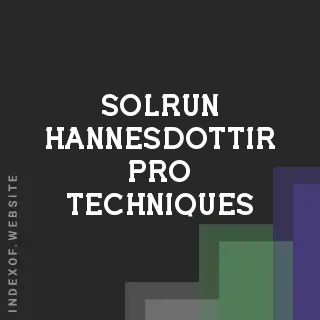 Solrun Hannesdottir Pro Techniques | Indexof