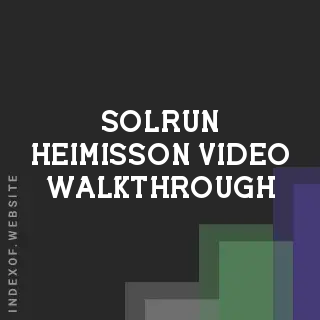 Solrun Heimisson Video Walkthrough | Indexof