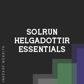 Solrun Helgadottir Essentials | Indexof