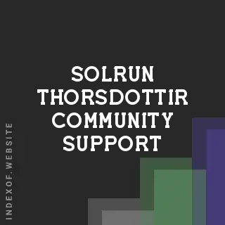 Solrun Thorsdottir Community Support | Indexof