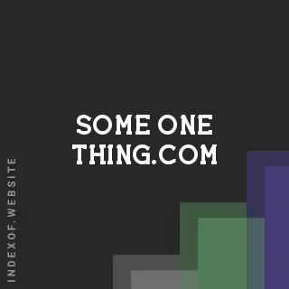 some-one-thing.com by Mikael Suominen site -  Indexof