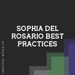 Sophia Del Rosario Best Practices | Indexof