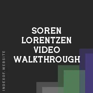 Soren Lorentzen Video Walkthrough | Indexof