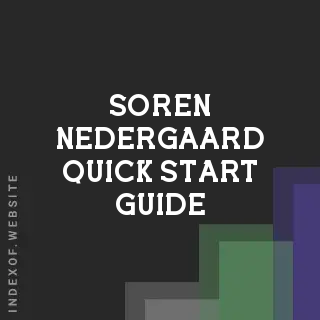 Soren Nedergaard Quick Start Guide | Indexof