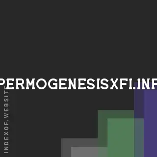 spermogenesisxfi.info by Jericho Dagohoy site -  Indexof