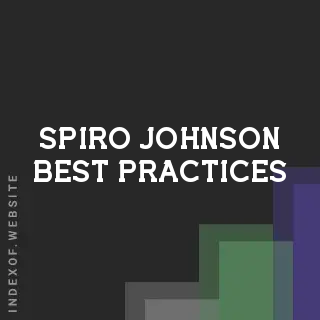 Spiro Johnson Best Practices | Indexof