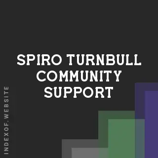 Spiro Turnbull Community Support | Indexof