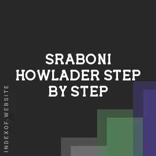 Sraboni Howlader Step-by-Step | Indexof