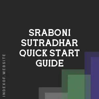 Sraboni Sutradhar Quick Start Guide | Indexof